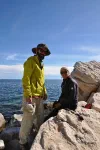 Pique-nique au bord du lac, avec un orage lointain en fond sonore