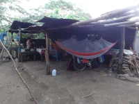 installation du campement du soir