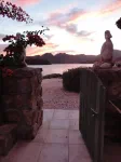 Vue de chez Pierre, un français qui nous avait invité chez lui pour utiliser internet