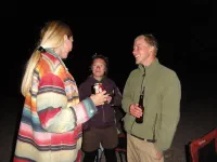 Angela et Filip, et une "voisine"