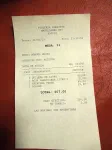La propagande est présente partout, même sur le ticket de caisse des pizzerias : "Les Malouines sont argentines" (tout en bas)