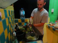 Préparation du cocktail du soir