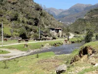 arrivée dans un petit vallon