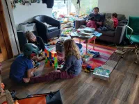 Les enfants sont ravis de retrouver des jeux de construction