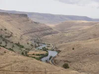paysage de Western en arrivant à Maupin