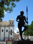 Statue de Zumbi, chef de guerre qui lutta contre l'esclavagisme