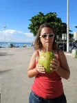 Et une petite eau de coco pour se rafraîchir !
