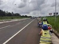 Un peu d'autoroute pour passer la frontière, ça fait toujours plaisir...