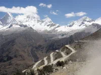 dernière série de lacets avant le col