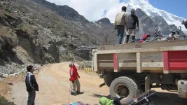 camion stop pour cause de mal des montagnes